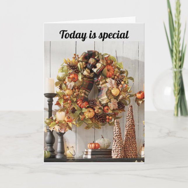 DIN "SPECIELLA NOVEMBER" BIRTHDAY! KORT (Framsida)