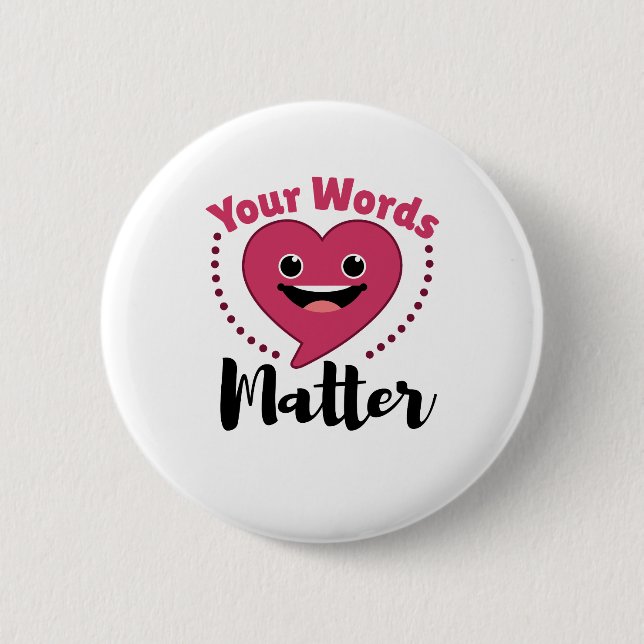 Din språkpatologi för Ord Matter SLP Tal Knapp (Framsida)