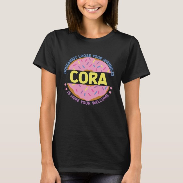 Din sprinkles Cora är här ditt vi T Shirt (Framsida)