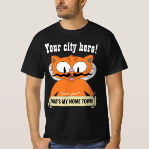 DIN STAD ELLER ORT! Tecknad katt Señor Gato T Shirt