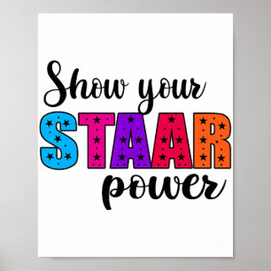 Din Student-lärardag för Staat Power Test Day Poster