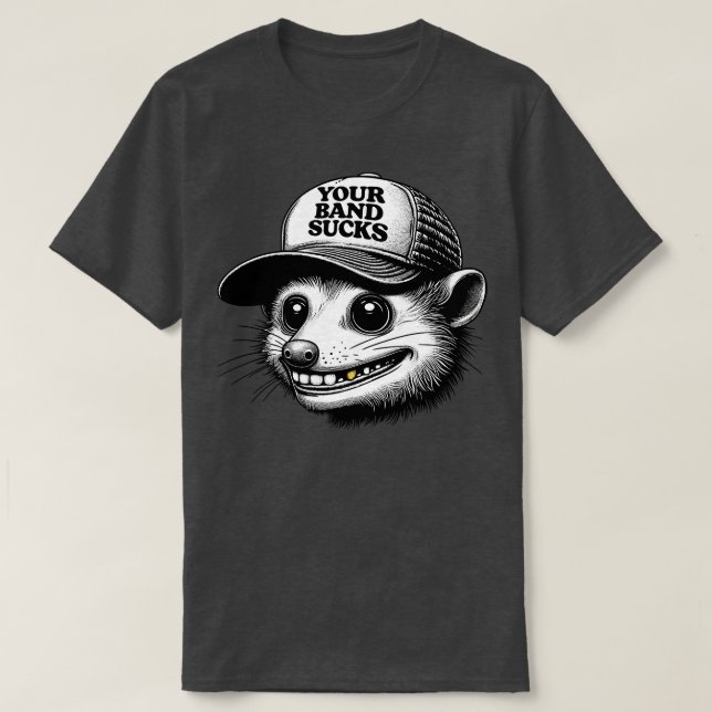 Din suger på Hipster Possum T Shirt (Design framsida)