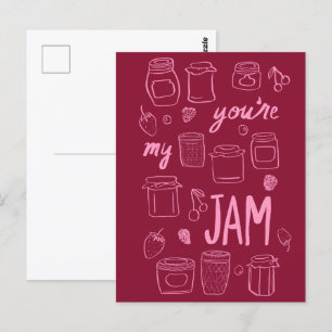 DIN SYLT Cute Burk Illustration Valentine Kärlek Vykort