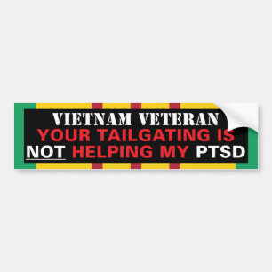 Din Tailgating är INTE portionen min PTSD - Bildekal