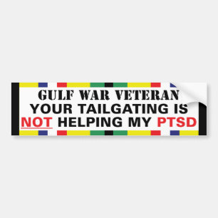 Din Tailgating är INTE portionen min PTSD - Bildekal