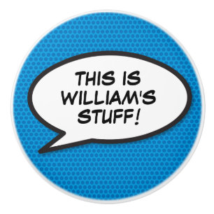 Din Tal-Roligt för meddelandebubblor, Retro Teckna Knopp