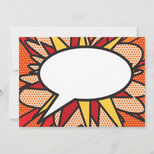 Din Tal-Roligt för meddelandebubblor, Retro Teckna Meddelande