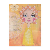 Din talang skiner genom vykort