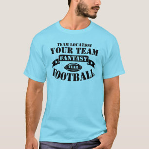DIN TEAM FANTASY FOTBALL PER ÅR T SHIRT