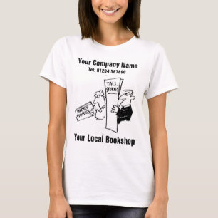 Din Tecknad för lokal bokhandel för att anpassa T Shirt