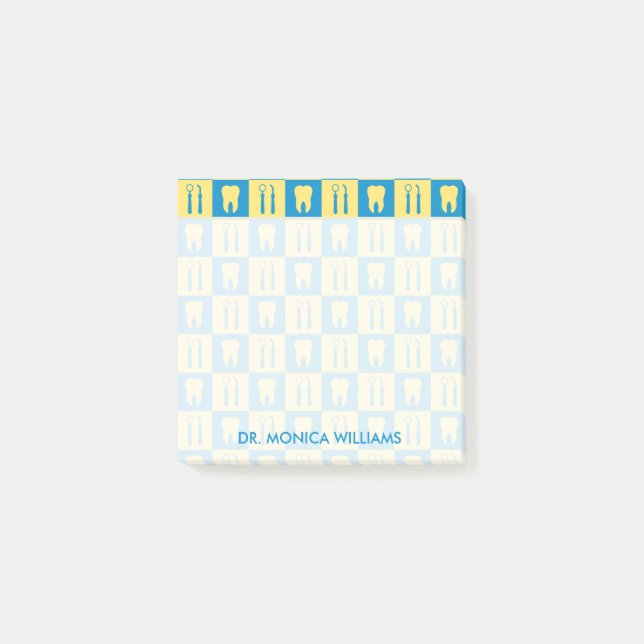 Din text | Cute Teeth Post-it Block (Framsida)