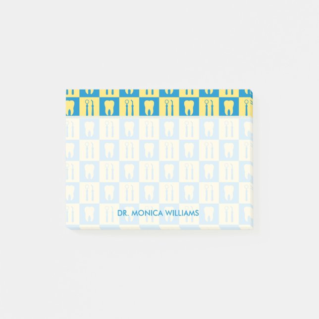 Din text | Cute Teeth Post-it Block (Framsida)