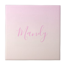 Din text | Elegant Skript och mjuk Rosa Ombre