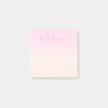 Din text | Elegant Skript och mjuk  Rosa Ombre