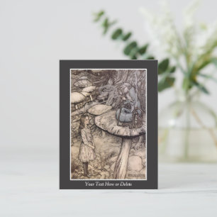 Din text/Färg Alice med Rackham Art. Vykort