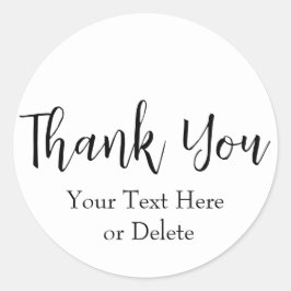 Din Text/Färg Personliga Tack Runt Klistermärke