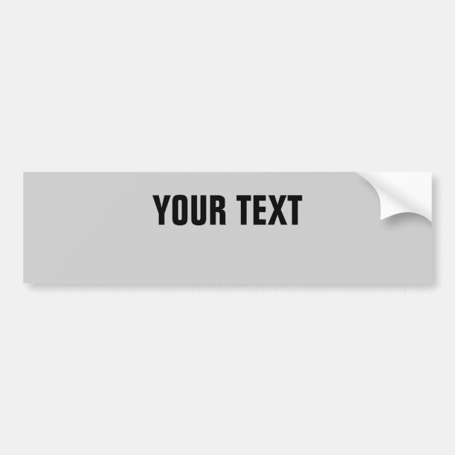 Din text "Folio Bold CONDENSET" på Grått Bildekal (Framsidan)