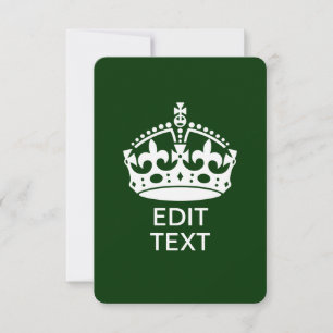 Din text FORTSATT LUGN KRÖN på Grön Anpassa den!
