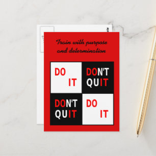 Din text gör det inte slut på motivationen vykort