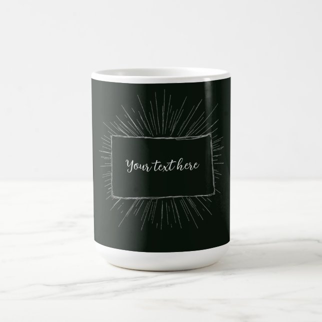 Din text här anpassad anteckningsdesign kaffemugg (Center)