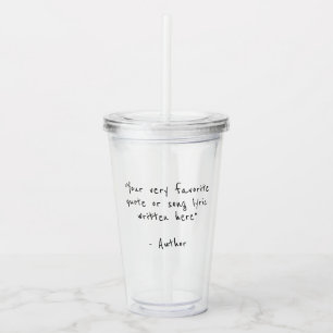 Din text här - anpassningsbar citat take away mugg