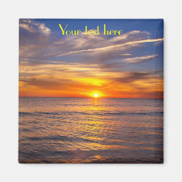 Din text här är solnedgång magnet