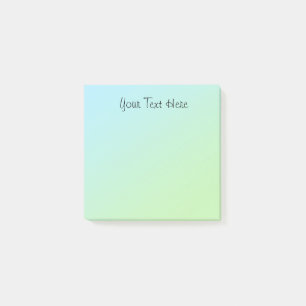 Din text här görar grön lutning post-it block