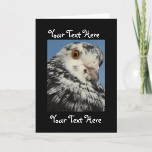 Din text här, Pigeon, din text här Kort