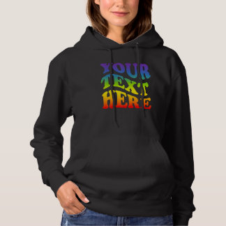 Din Text Här Regnbåge Hbtq Lesbisk Gay Stolthet T Shirt