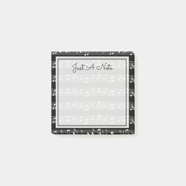 Din text | Musik noter Post-it Block (Framsida)