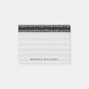 Din text Musik noter Post-it Block