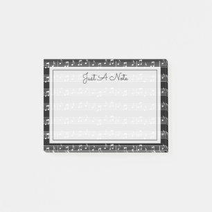 Din text MUSIK NOTER Post-it Block