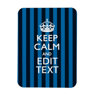 Din text om Behålla Lugn Blue Rand Magnet