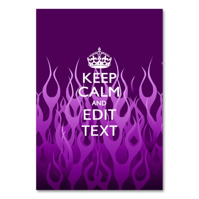 Din text om Behållans Lugn på Lila Tävla Flamor Bordsnummer (Framsidan)