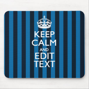 Din text på Behålla Lugn Blue Rand Decor Musmatta