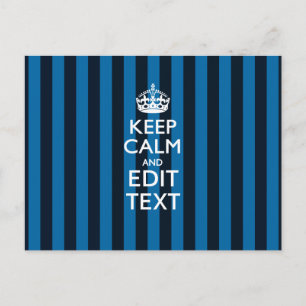 Din text på Behålla Lugn Blue Rand Decor Vykort