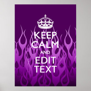 Din text på purpurfärgad tävla för behållalug poster