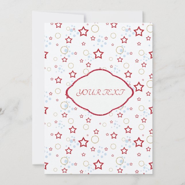 Din text, personlig inbjudningar (Framsida)