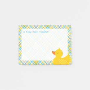 Din text Rubber Ducky Play Post-it Block