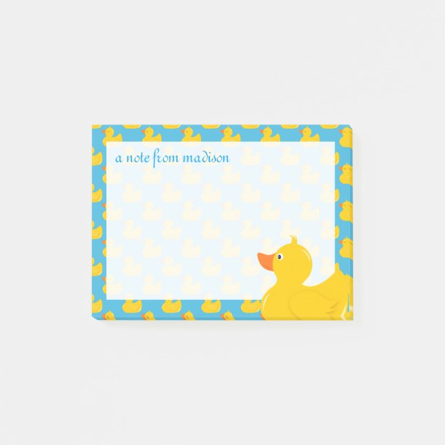 Din text | Rubber Ducky Post-it Block (Framsida)