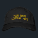 Din text, som främjar broderade basket broderad keps<br><div class="desc">Kap för enkel Personlig - Lägg till din text - Namn - Företag / nummer / Brev / Slogan - Tagline / eller webbplats, Mobil, e-post, Social Media Handle , Adress, Logotyp - Foto / mer - Välj Färg / Storlek / Teckensnitt - Gör ett unikt reklamföretag eller en personlig...</div>