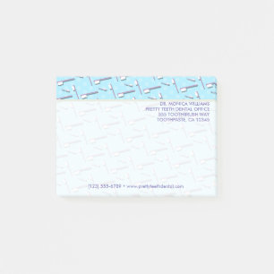 Din text Tandborste Dental Office Post-it Block