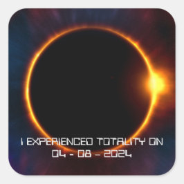 Din text/teckensnitt 2024-Mörk, totalt solarium Fyrkantigt Klistermärke