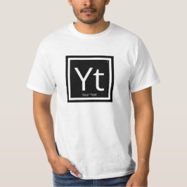 Din textPersonlig Periodic Bord Inslag T Shirt