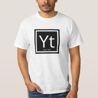 Din textPersonlig Periodic Bord Inslag T Shirt