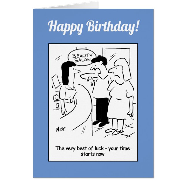 Din tid börjar.. nu! hälsningskort (Framsidan)