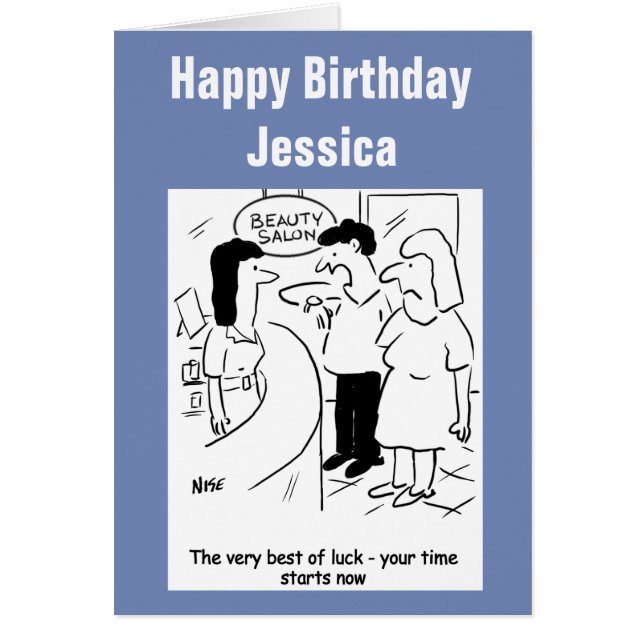 Din tid börjar.. nu! hälsningskort (Framsidan)