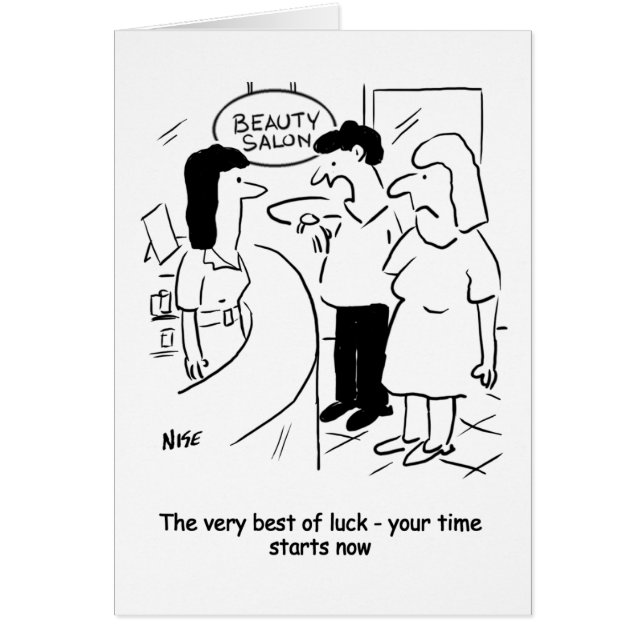 Din tid börjar.. nu! Lustigt kort (Framsidan)