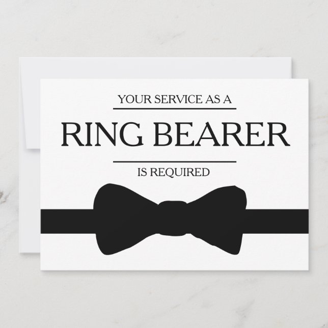 Din tjänst är begärd som bästa Groomsman Inbjudningar (Framsida)