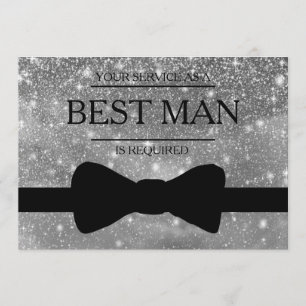 Din tjänst är begärd som bästa Groomsman Inbjudningar